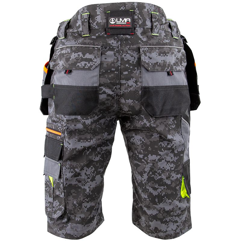 Bermuda poches volantes amovibles gris