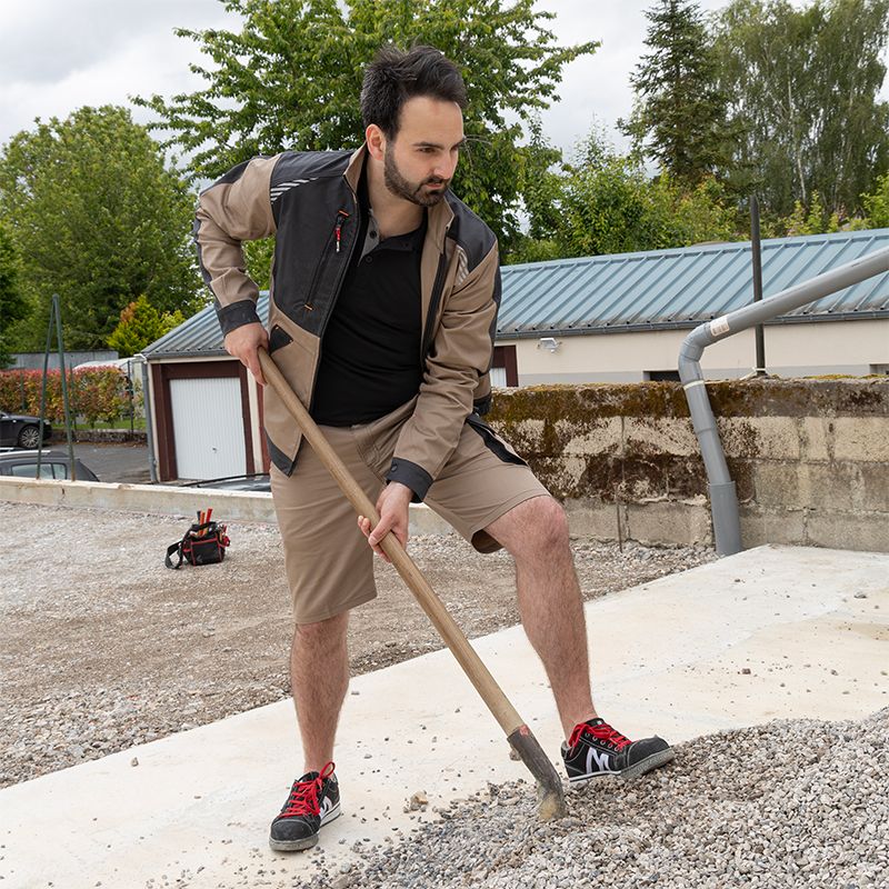 Bermuda bicolore beige