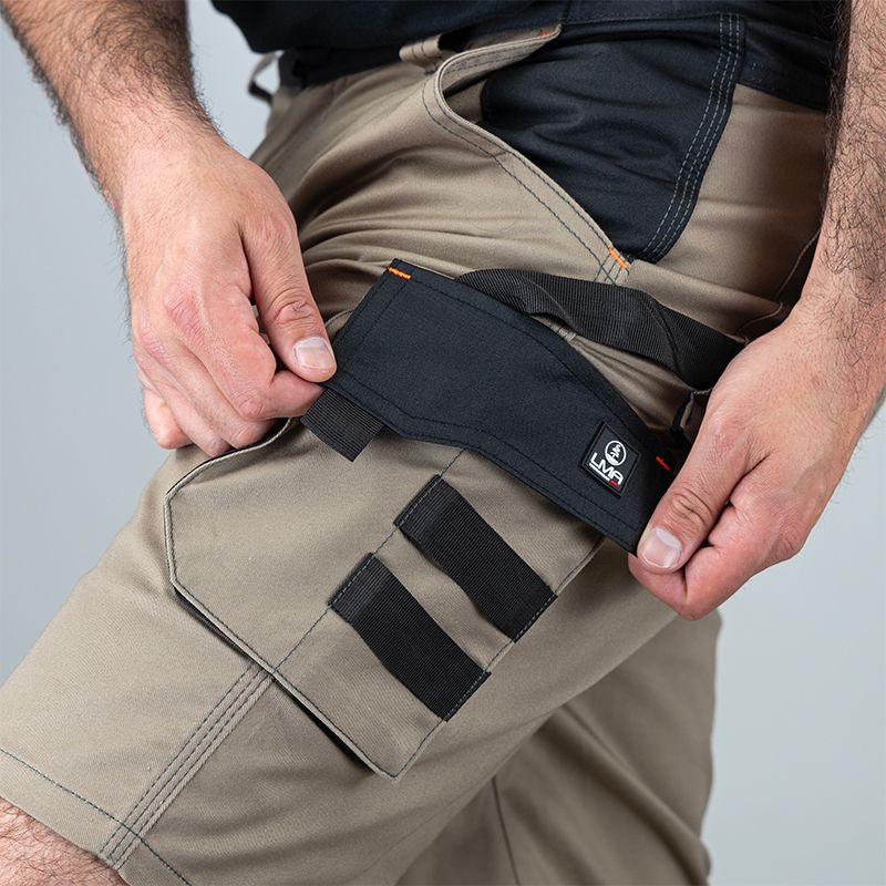 Bermuda bicolore beige