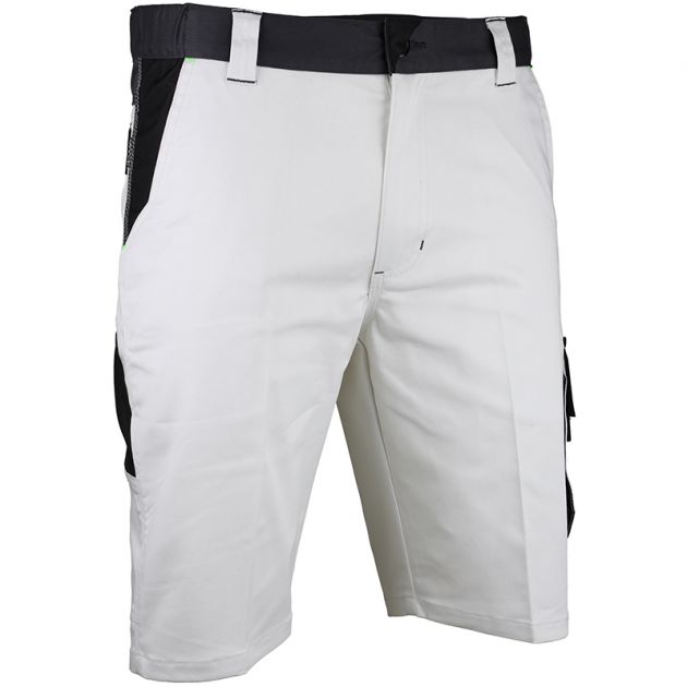 Bermuda bicolore blanc