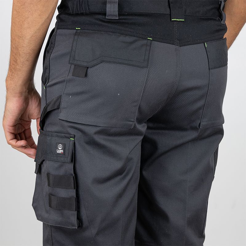 Bermuda bicolore gris