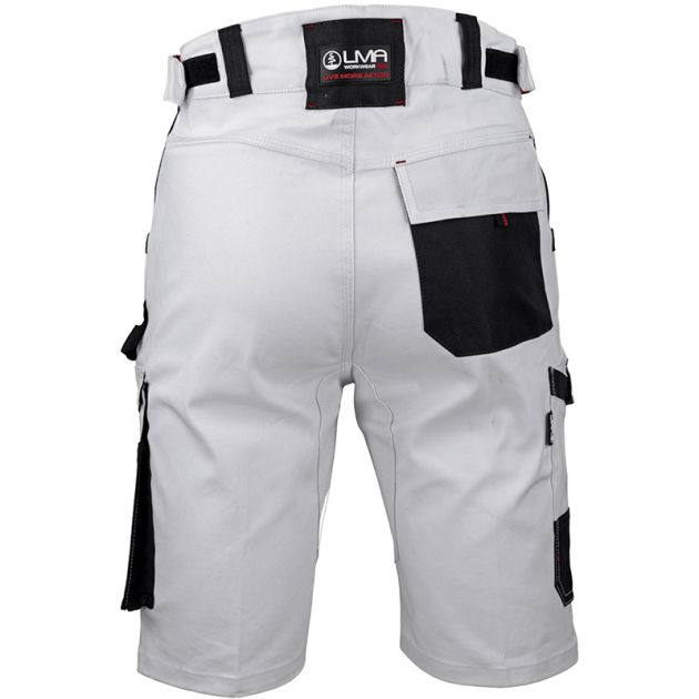 Bermuda multi poches stretch blanc