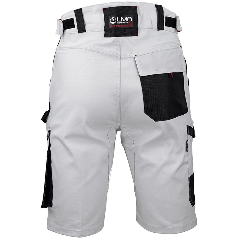 Bermuda multi poches stretch blanc