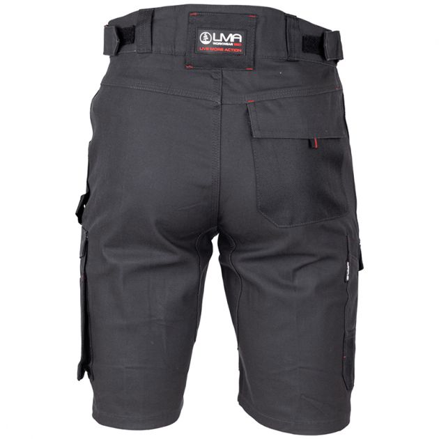 Bermuda multi poches stretch gris