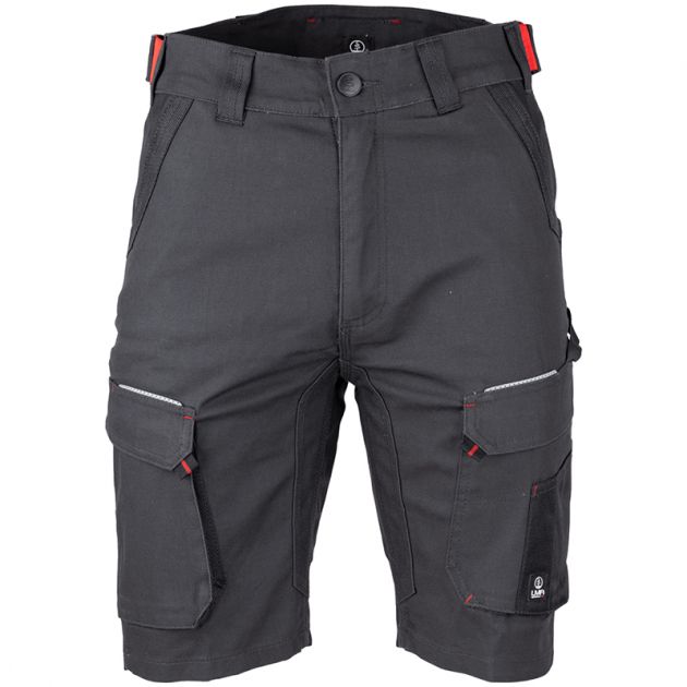 Bermuda multi poches stretch gris