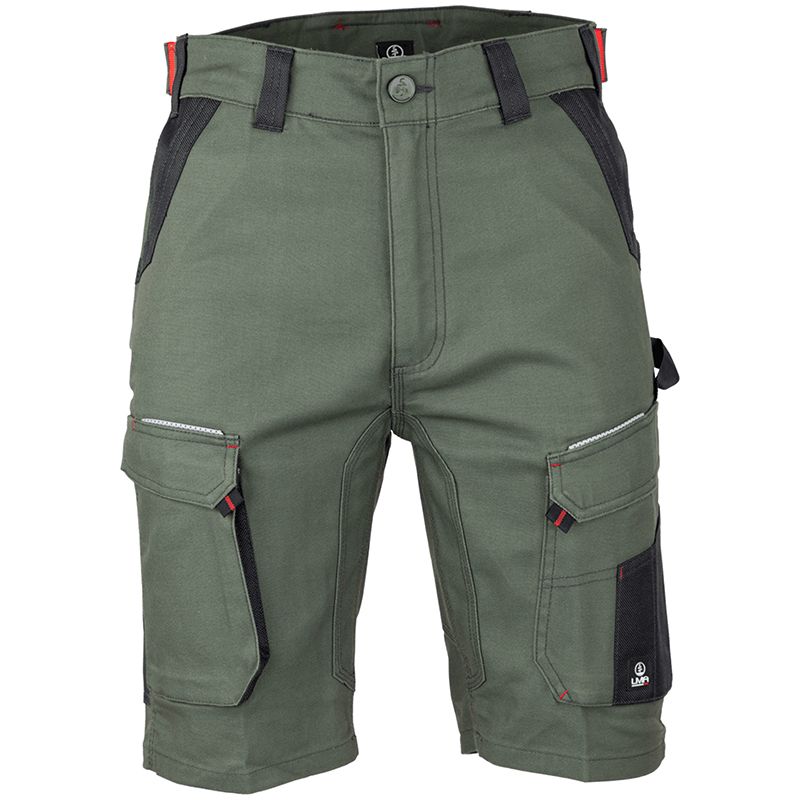 Bermuda multi poches stretch vert