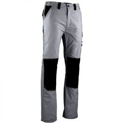 Pantalon poche cote - multi decoupes gris