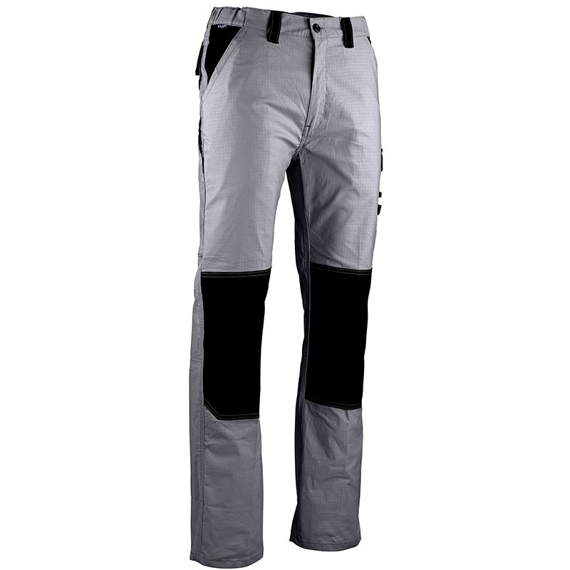 Pantalon poche cote - multi decoupes gris