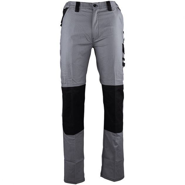 Pantalon poche cote - multi decoupes gris