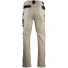 Pantalon poche cote - multi decoupes beige