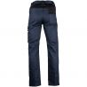 Pantalon bicolore multipoches bleu
