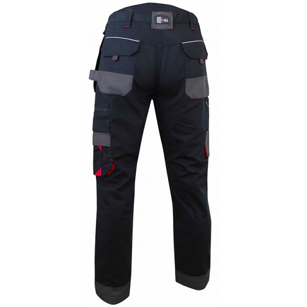 Pantalon poches volantes amovibles noir