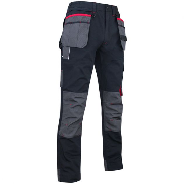 Pantalon poches volantes amovibles noir