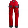 Pantalon poches volantes amovibles rouge