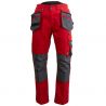 Pantalon poches volantes amovibles rouge