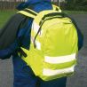 Sac à dos HV 25 L jaune porté