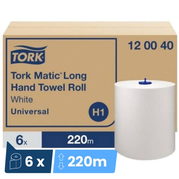 Rouleau essuie main 220 m Tork H1 x 6