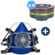 Demi masque en TPE avec 4 filtre à gaz ABEK