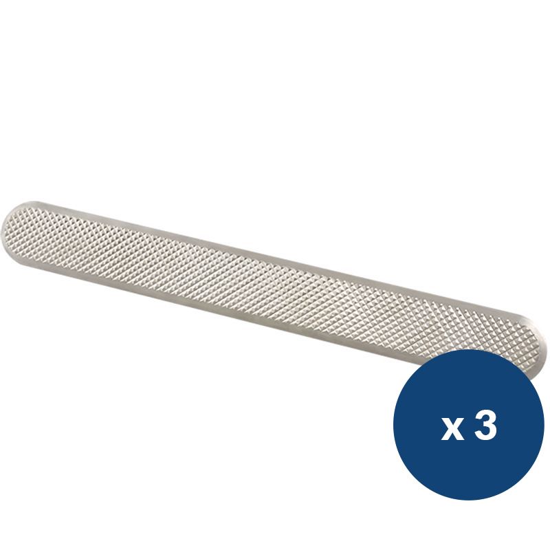 Bande de guidage inox diamant à sceller x 3