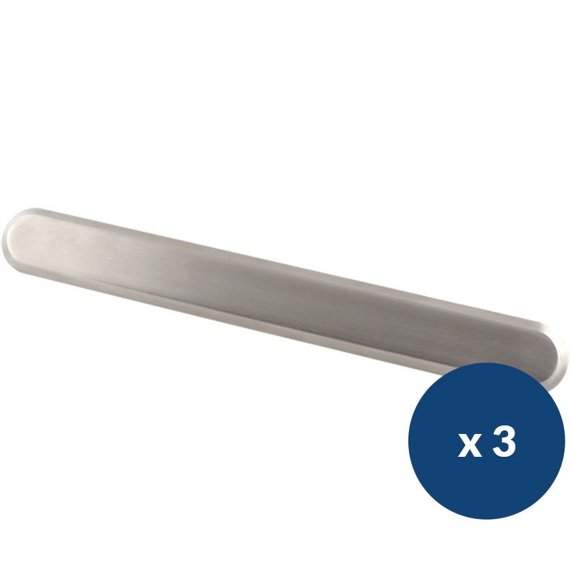 Bande de guidage inox lisse à sceller x 3