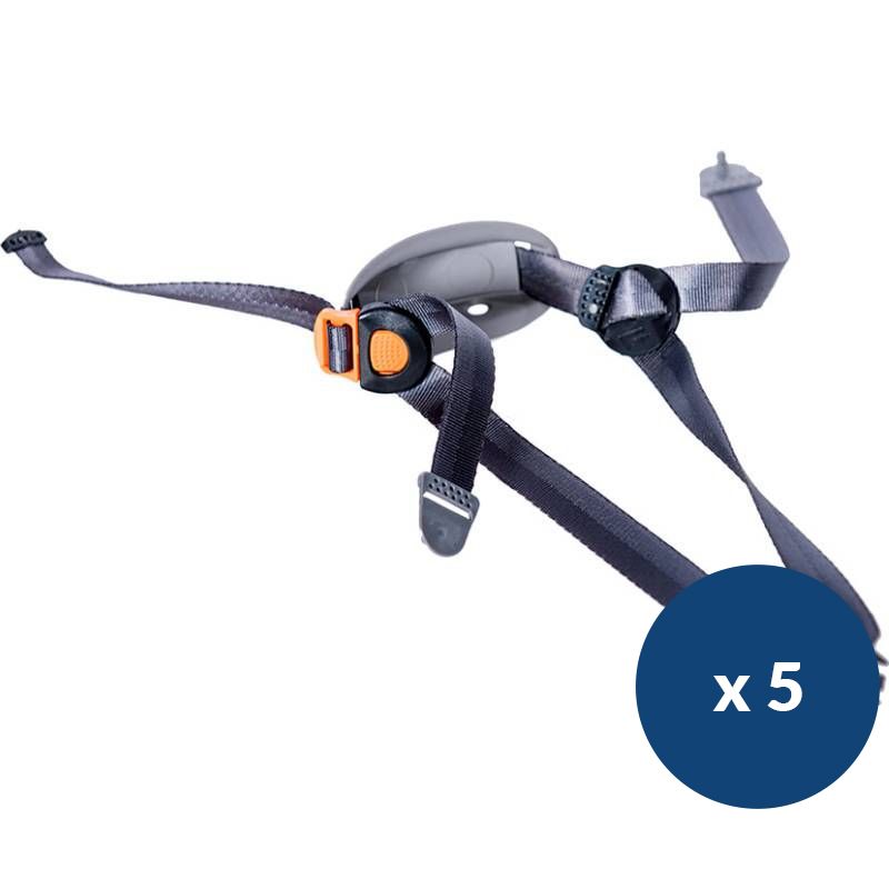 Jugulaire pour casque de protection avec mentonnière pastille x 5