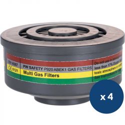Filtre à gaz ABEK pour demi masque pastille x 4