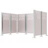 Bardage pour cache-conteneurs modulable en acier gris