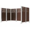 Bardage pour cache-conteneurs modulable en acier marron