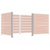 Poteaux pour cache-conteneurs modulable Galva d'extrémité