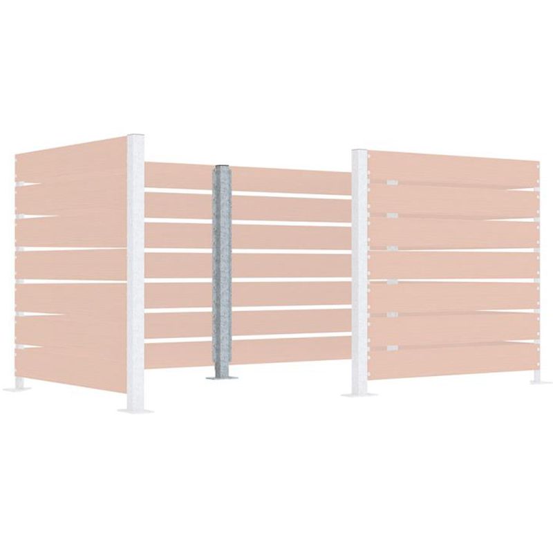 Poteaux pour cache-conteneurs modulable Galva intermédiaire