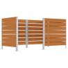 Bardage pour cache-conteneurs modulable stratifié compact en chêne clair