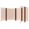 Poteau cache-conteneurs modulable peint sur Galva corten