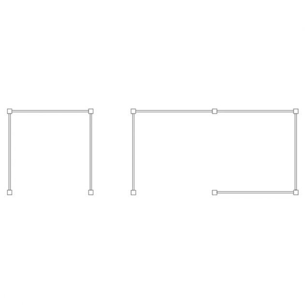 Poteau cache-conteneurs modulable peint sur Galva schema