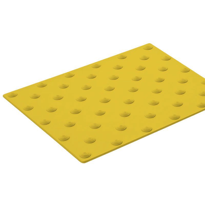 Bande podotactile extérieur à coller en résine 40 x 82 cm x 10 jaune