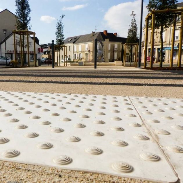 Bande podotactile extérieur à coller en résine 60 x 82 cm x 5 ambiance 5