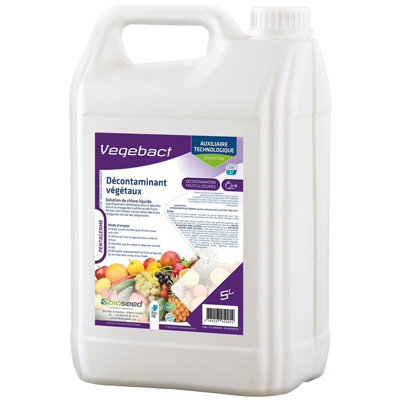 Désinfectant légumes​ et fruits 5L