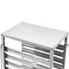 Echelle cuisine inox GN 1/1 gastronorme 7 niveaux