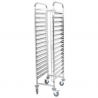 Echelle patissière inox 16 niveaux 400 x 600 mm