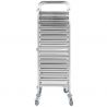 Echelle patissière inox 16 niveaux 400 x 600 mm