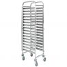 Echelle patissière inox 16 niveaux 400 x 600 mm