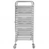 Echelle patissière inox 16 niveaux 600 x 400 mm