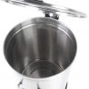 Poubelle à pédale inox sur roulette