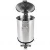 Poubelle à pédale inox sur roulette