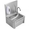 Lave main inox femoral avec distributeur de savon