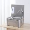 Lave main inox femoral avec distributeur de savon
