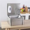 Lave main inox femoral avec distributeur de savon