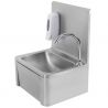 Lave main inox femoral avec distributeur de savon