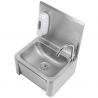 Lave main inox femoral avec distributeur de savon