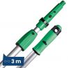 Perche télescopique laveur de vitres OptiLoc 2 éléments 3 m
