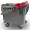 Chariot de ménage compact 2 seaux presse à mâchoires